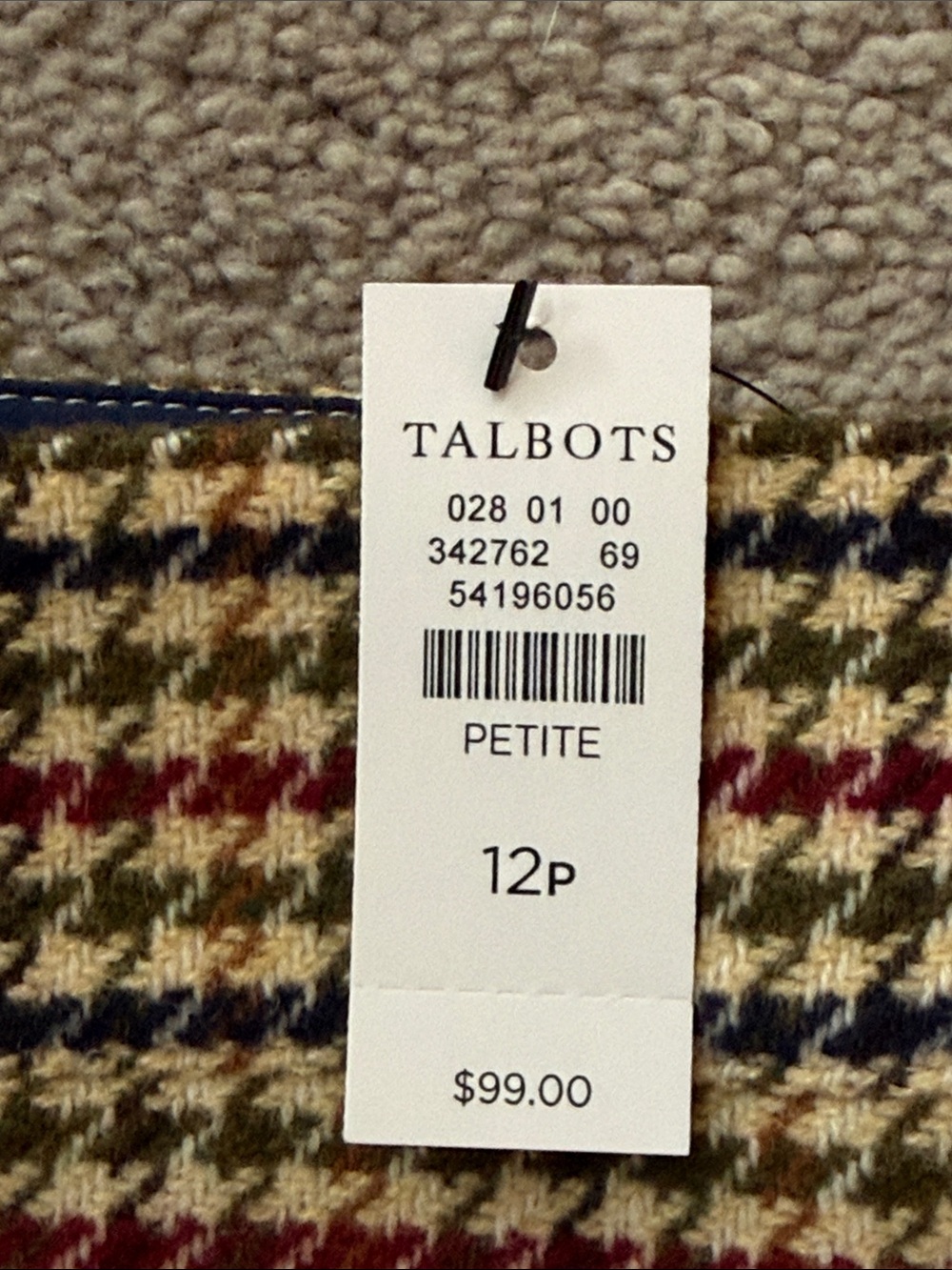 Talbots Multicolor Houndstooth Button-Front Mini Skirt! - Picture 8 of 11